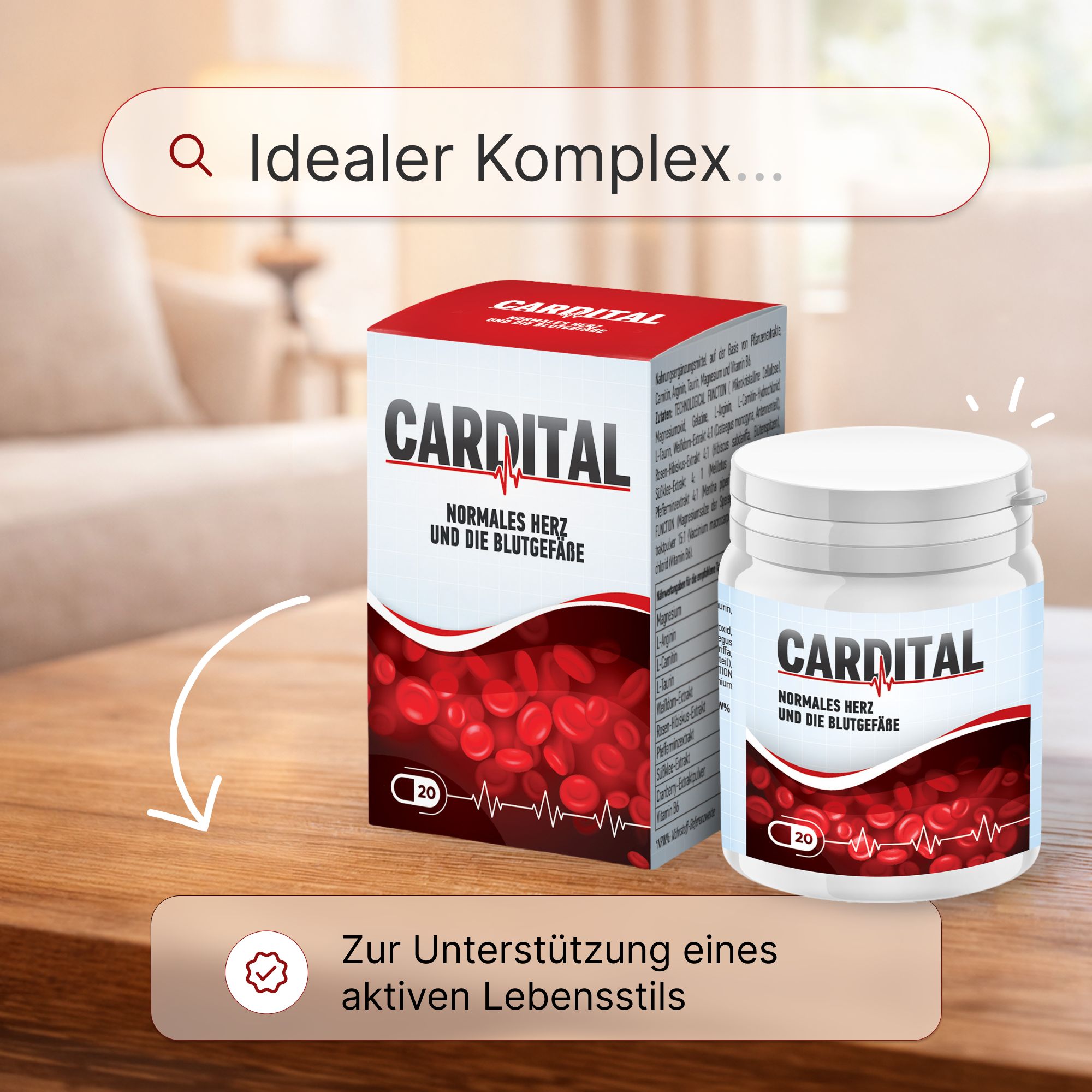 Cardital Nahrungsergnzungsmittel  Cranberry-extrakt, Magnesium, L-Arginin