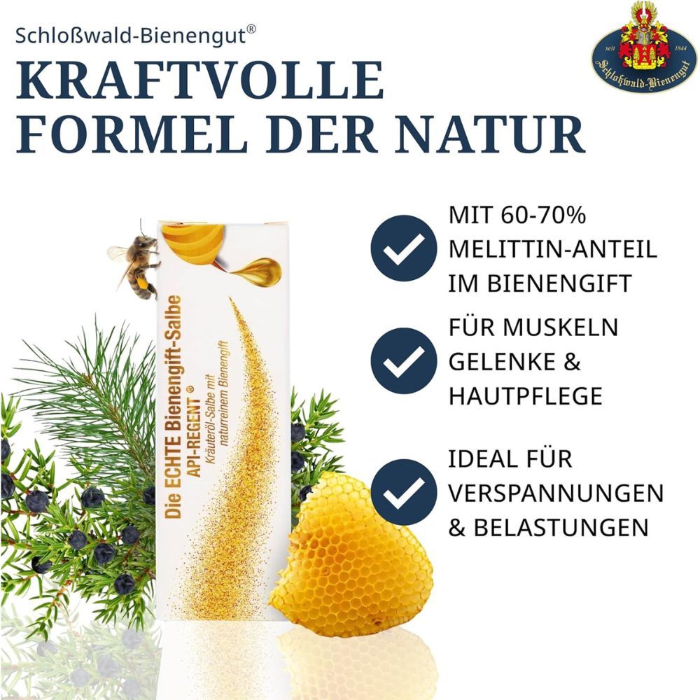 API-REGENT Bienengift-Salbe mit Wachs, Wachsstock. "Kraftvolle Formel der Natur".