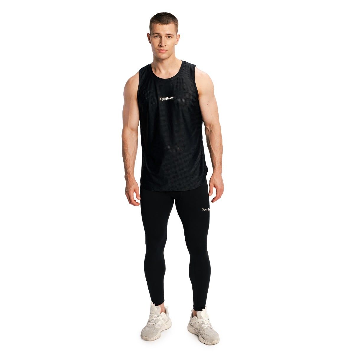 GymBeam Funktions-Leggings Herren Slim Combat ohne Taschen Schwarz