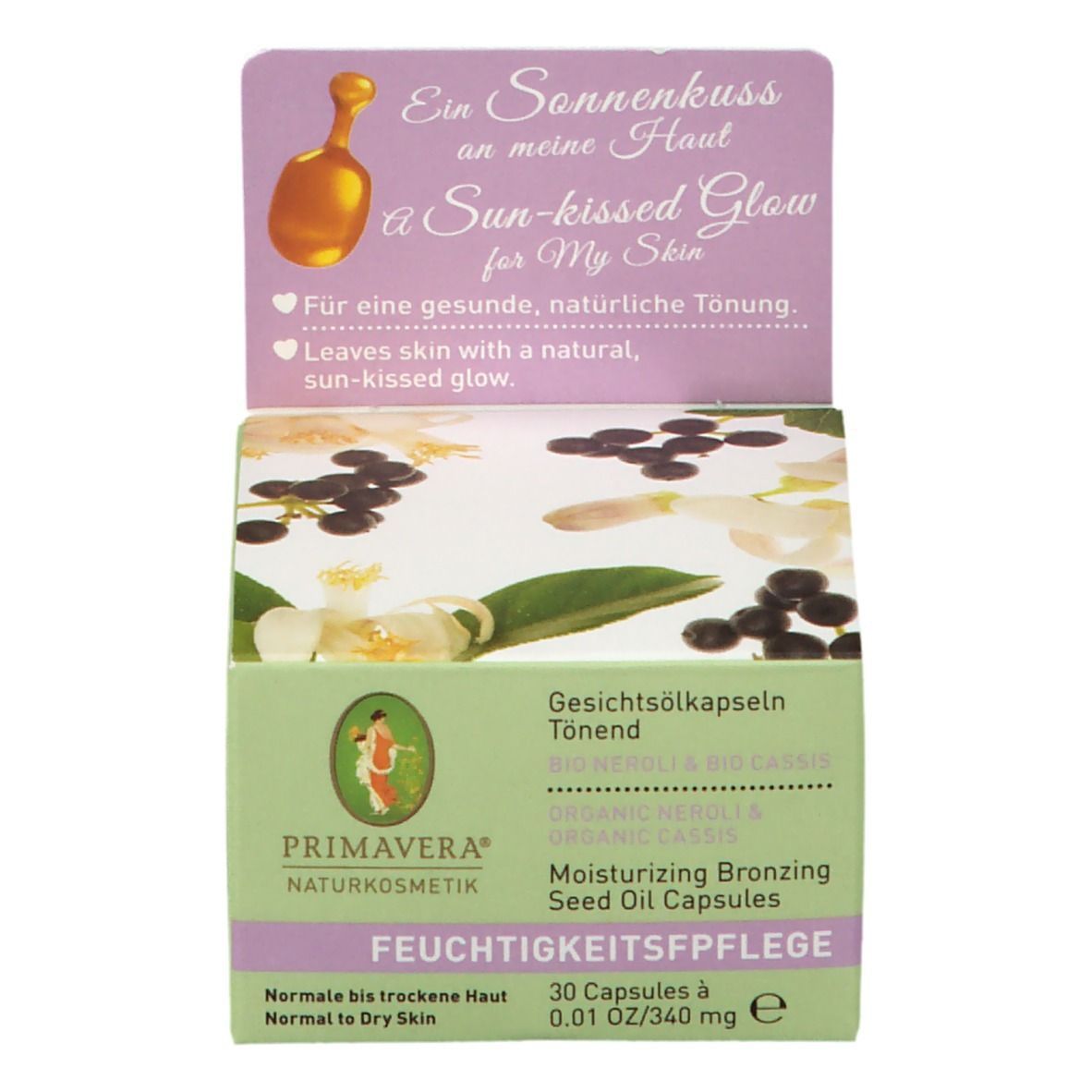 PRIMAVERA® Gesichtsölkapseln tönend bio Neroli-Cassis