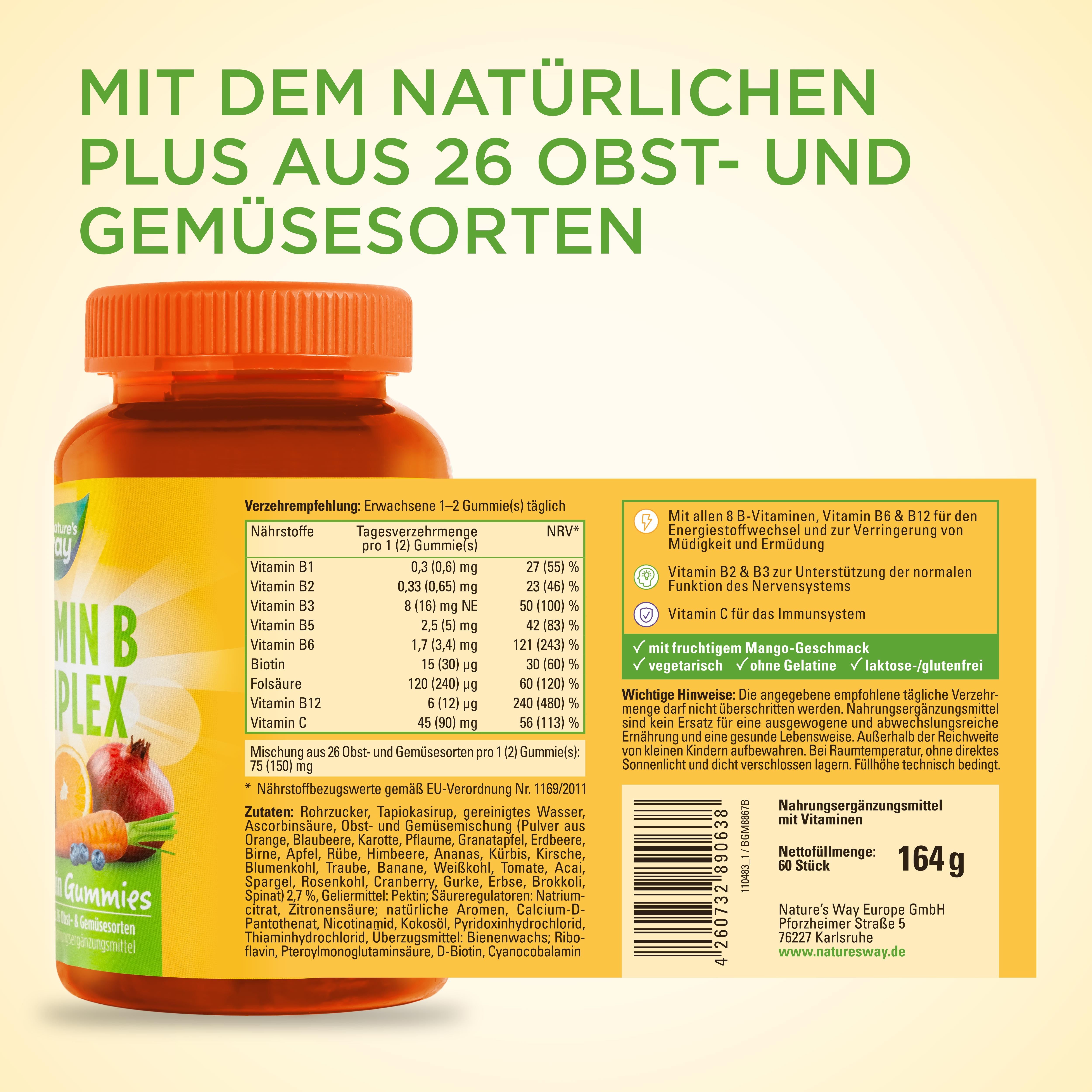 Nature's Way Vitamin B Komplex Gummies 60 St Shop Apotheke