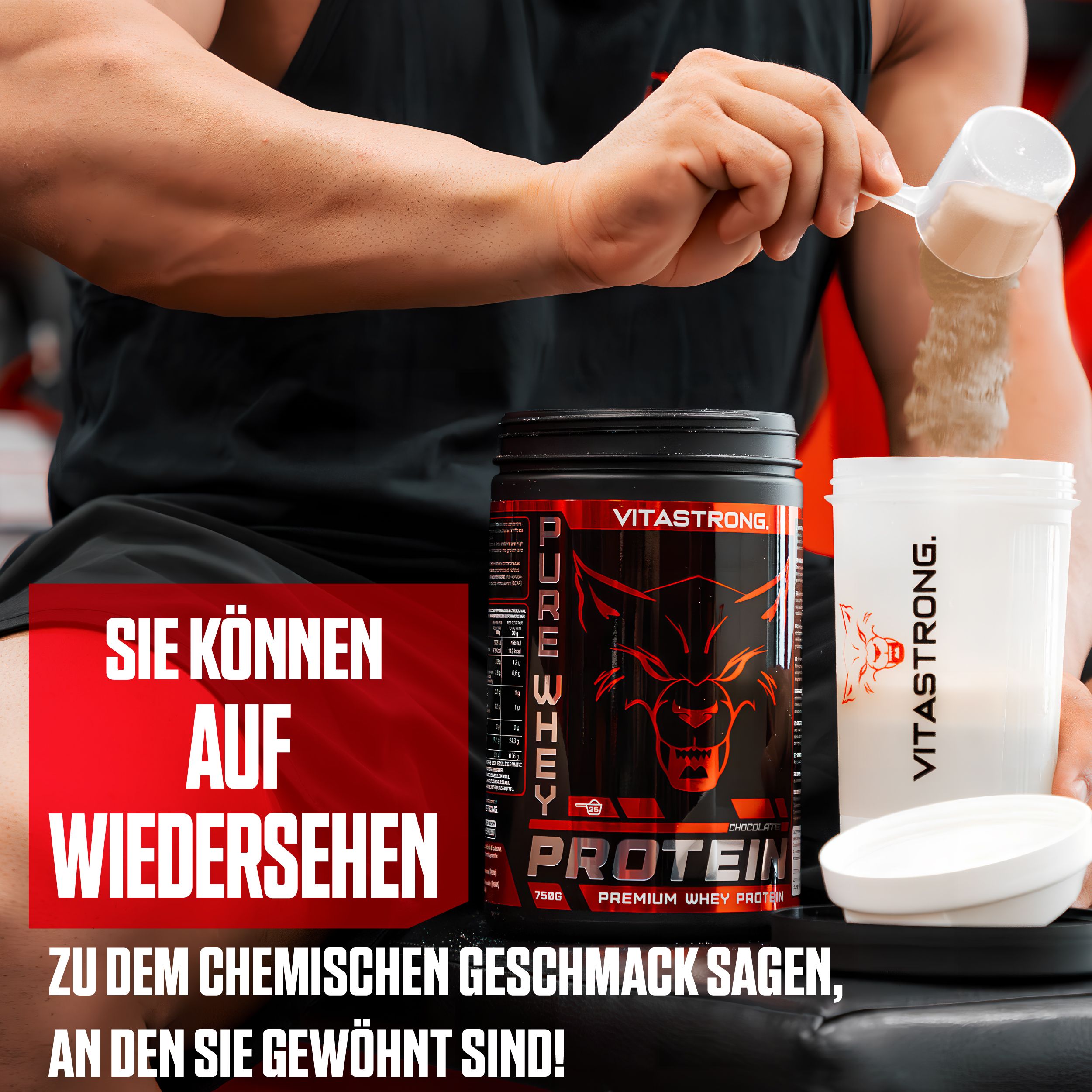 Vitastrong Pure Whey Protein - Schokolade