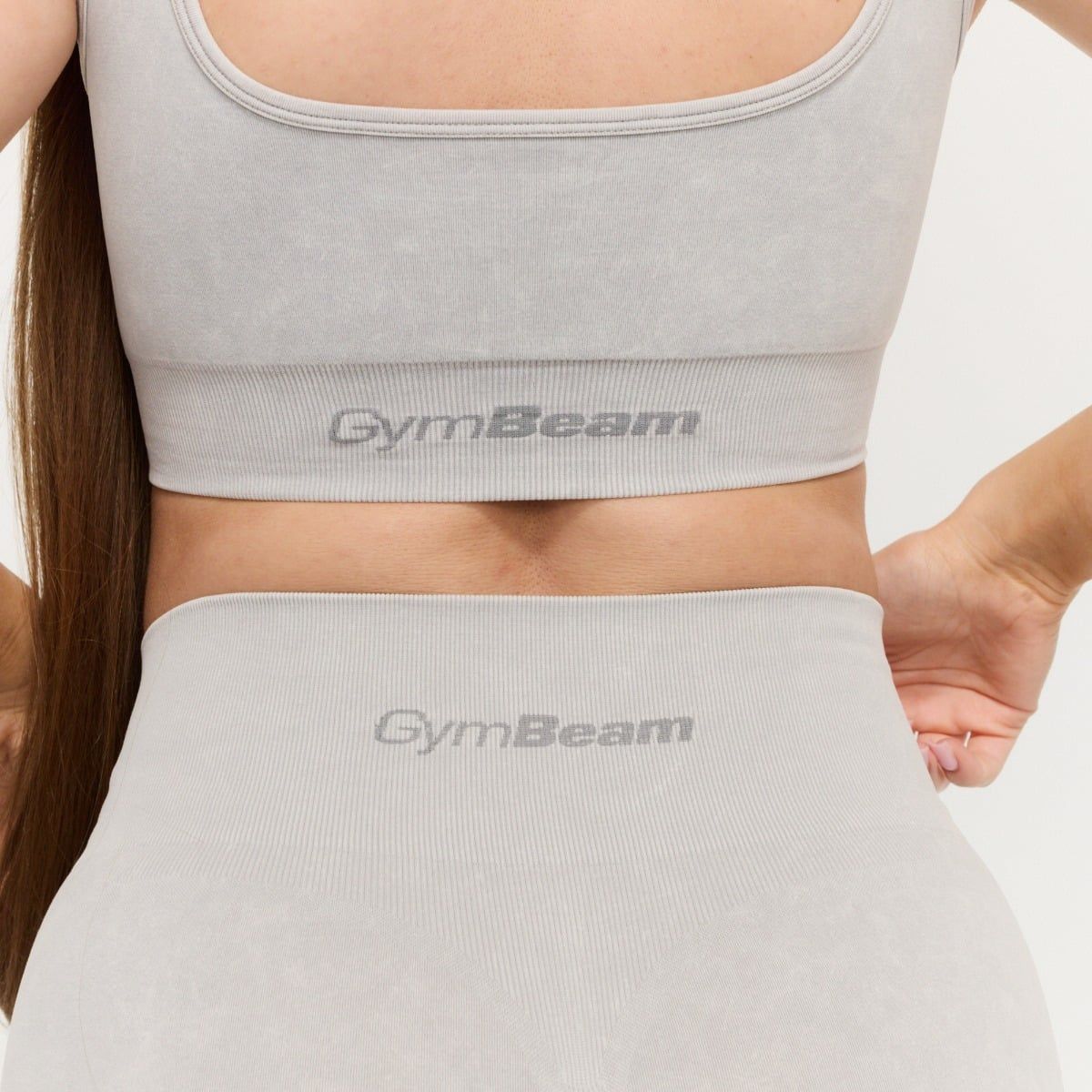 GymBeam Shorts Damen nahtlos Slim mit hoher Taille LIFT Grau