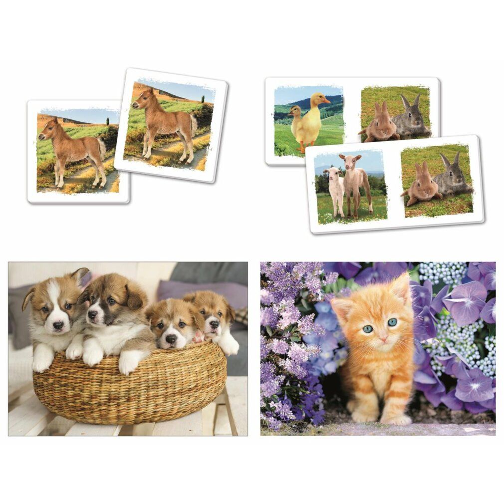 Clementoni Superkit Puzzle Animals 2X30L1. Memo+Dom