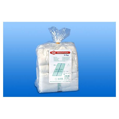 NOBA Bauchtuch nicht vorgewaschen ohne Schlaufe 4-lagig 20 cm x 30 cm