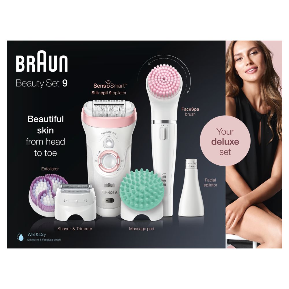 Braun - Epilierer "Silk-épil Deluxe Beauty-Set 9-995"