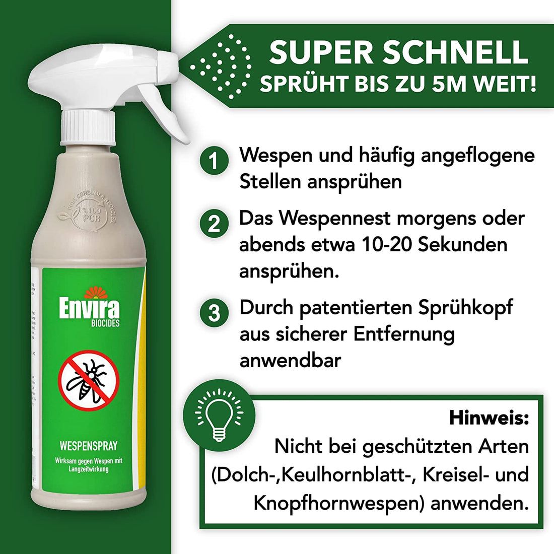 Envira Wespen-Spray im Vorteilspack 2x500 l Spray