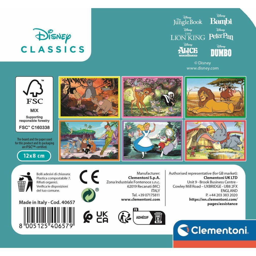 Disney Classic würfelpuzzle 6tlg.