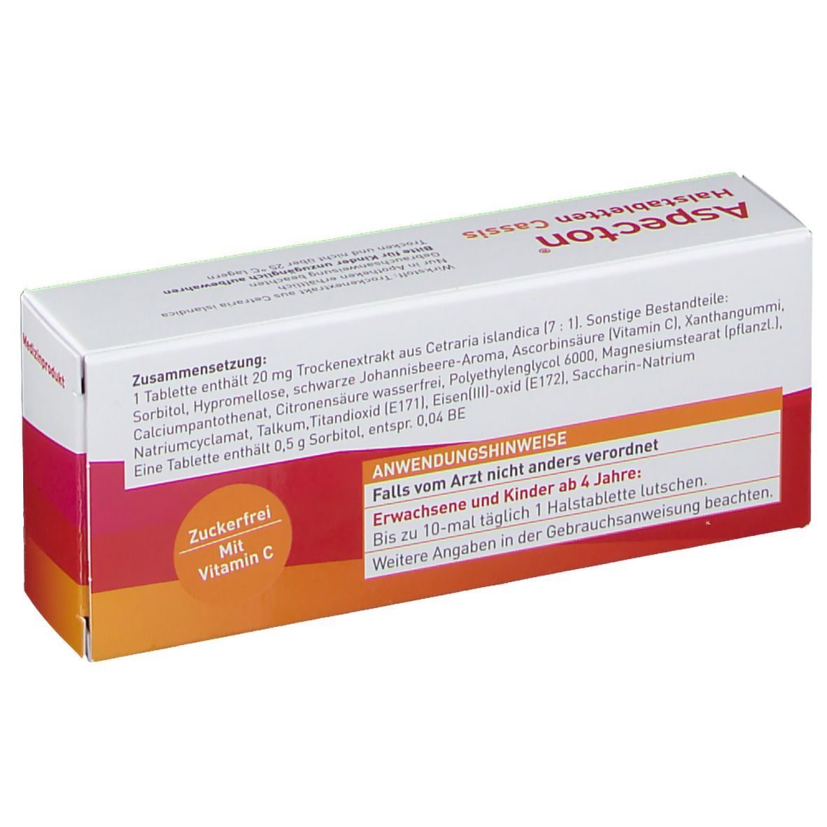 Aspecton® Halstabletten Cassis