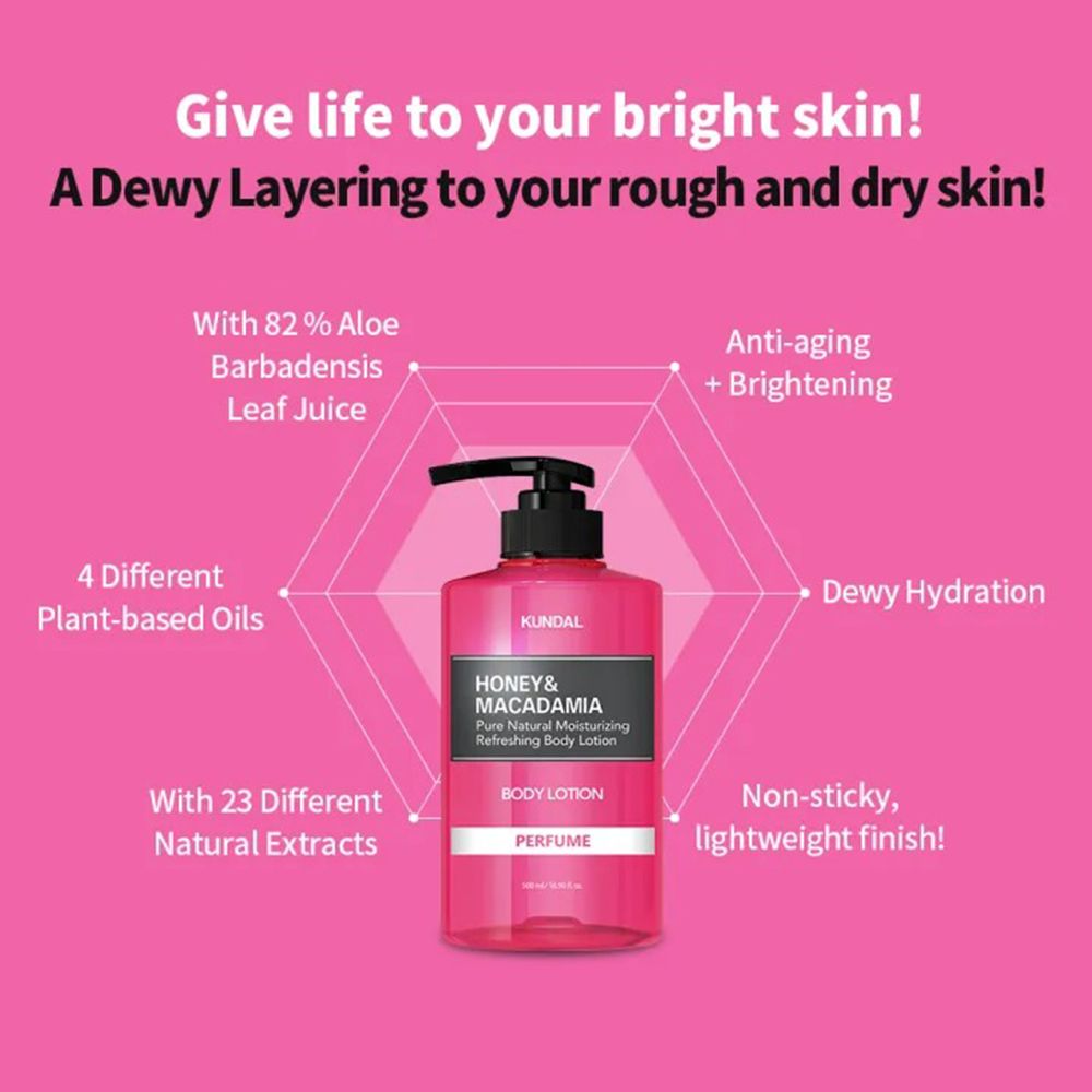 KUNDAL Honey & Macadamia Körperlotion Amber Vanilla – Feuchtigkeitspflege