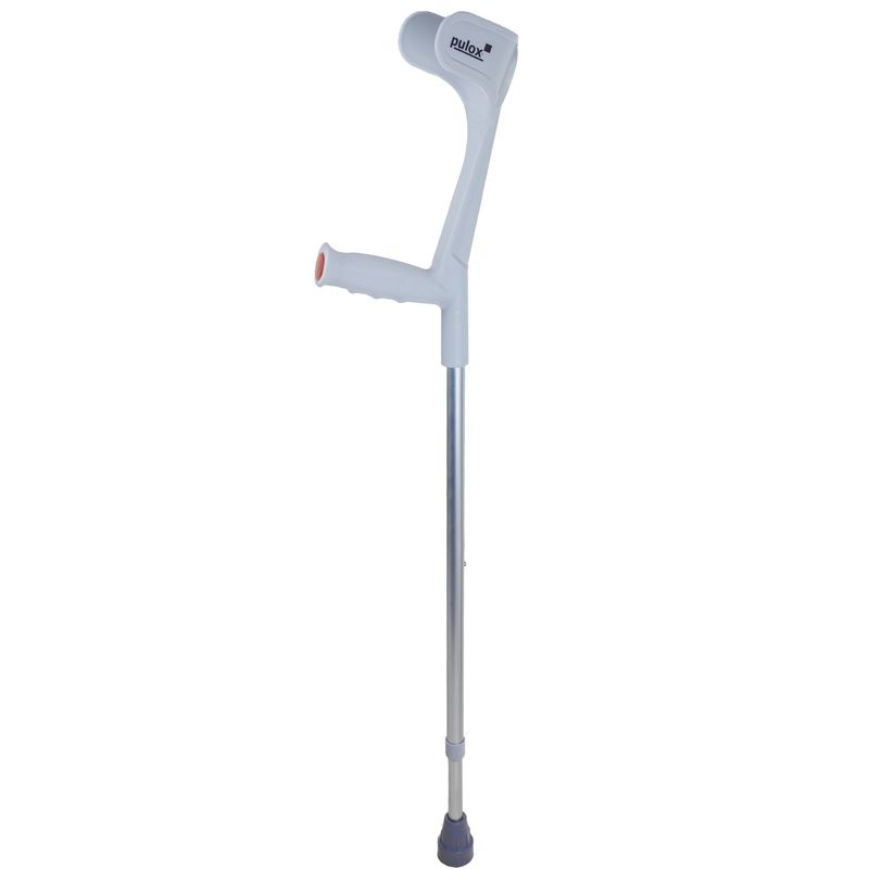 Krücke Grau Klassiker 140 Kg von Ossenberg mit Ergo Softgriff Gehhilfe pulox-Design