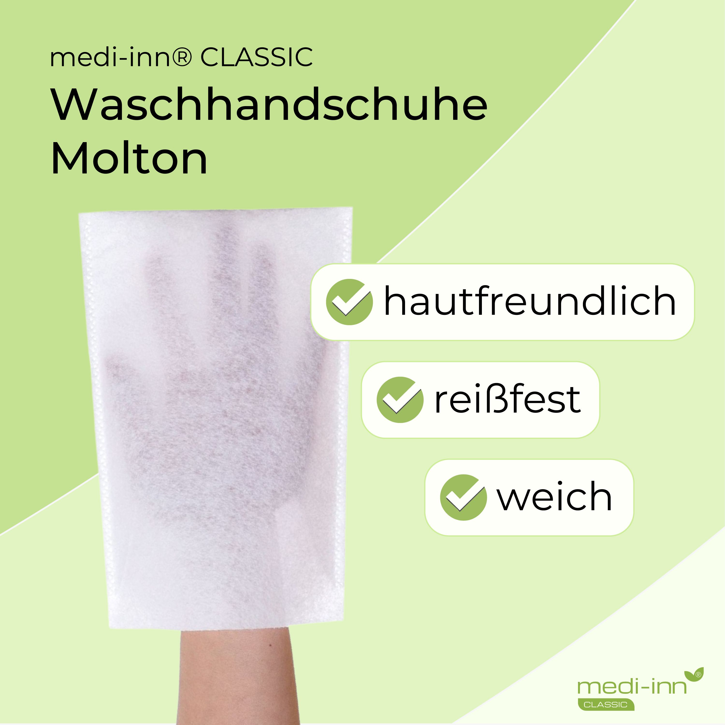 Medi-Inn Einmal-Waschhandschuhe Molton