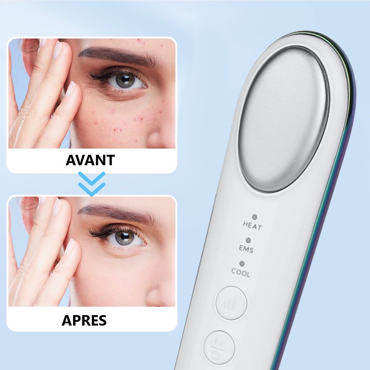 AUGENMASSAGEGERÄT MIT HEISSEM UND KALTEM DRUCK-PALOMA BEAUTIES