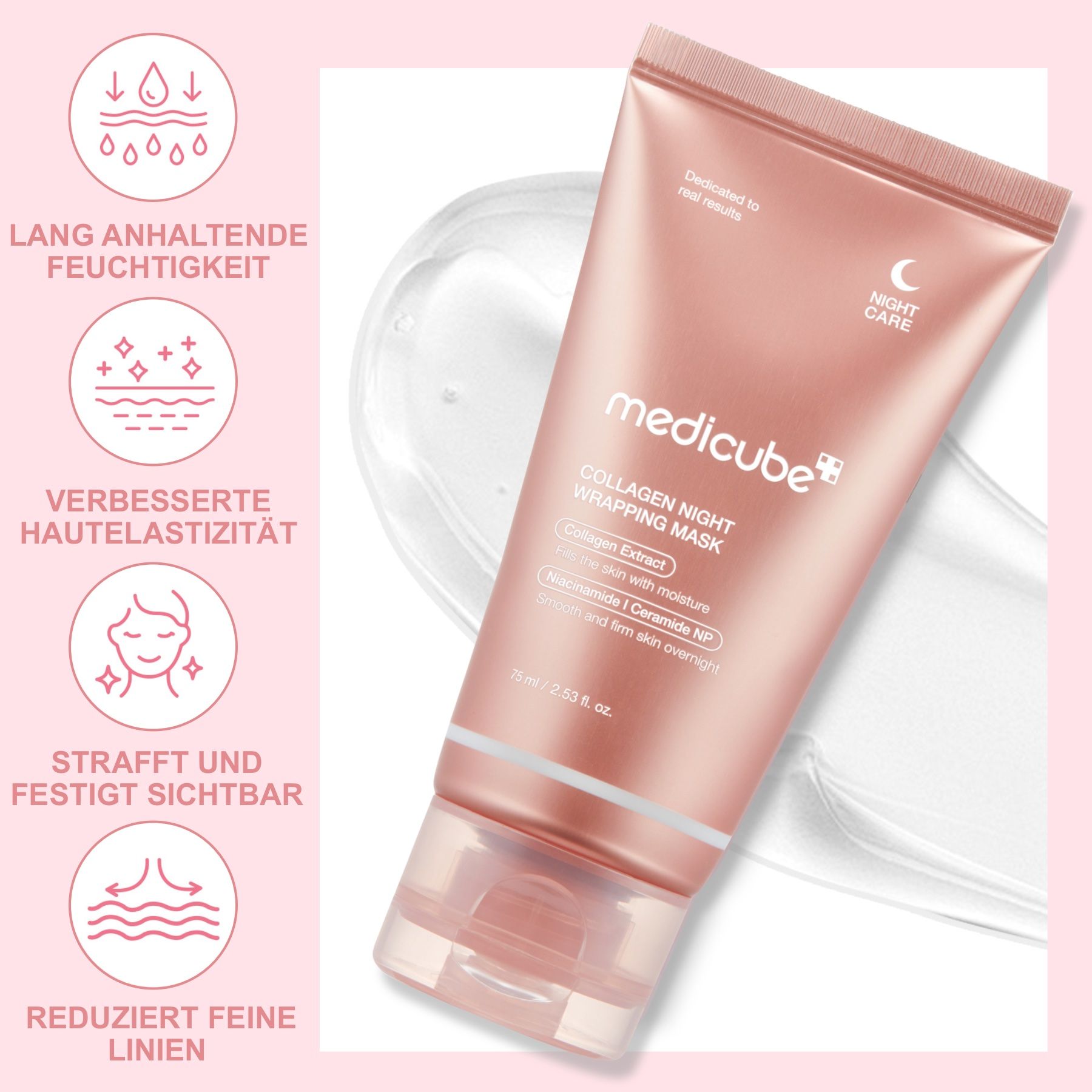 Vorteile der Medicube Collagen Night Wrapping Mask