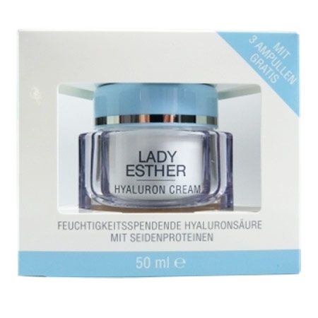 Lady Esther Cosmetic Hyaluron Cream inkl. 3 Hyaluron Ampullen