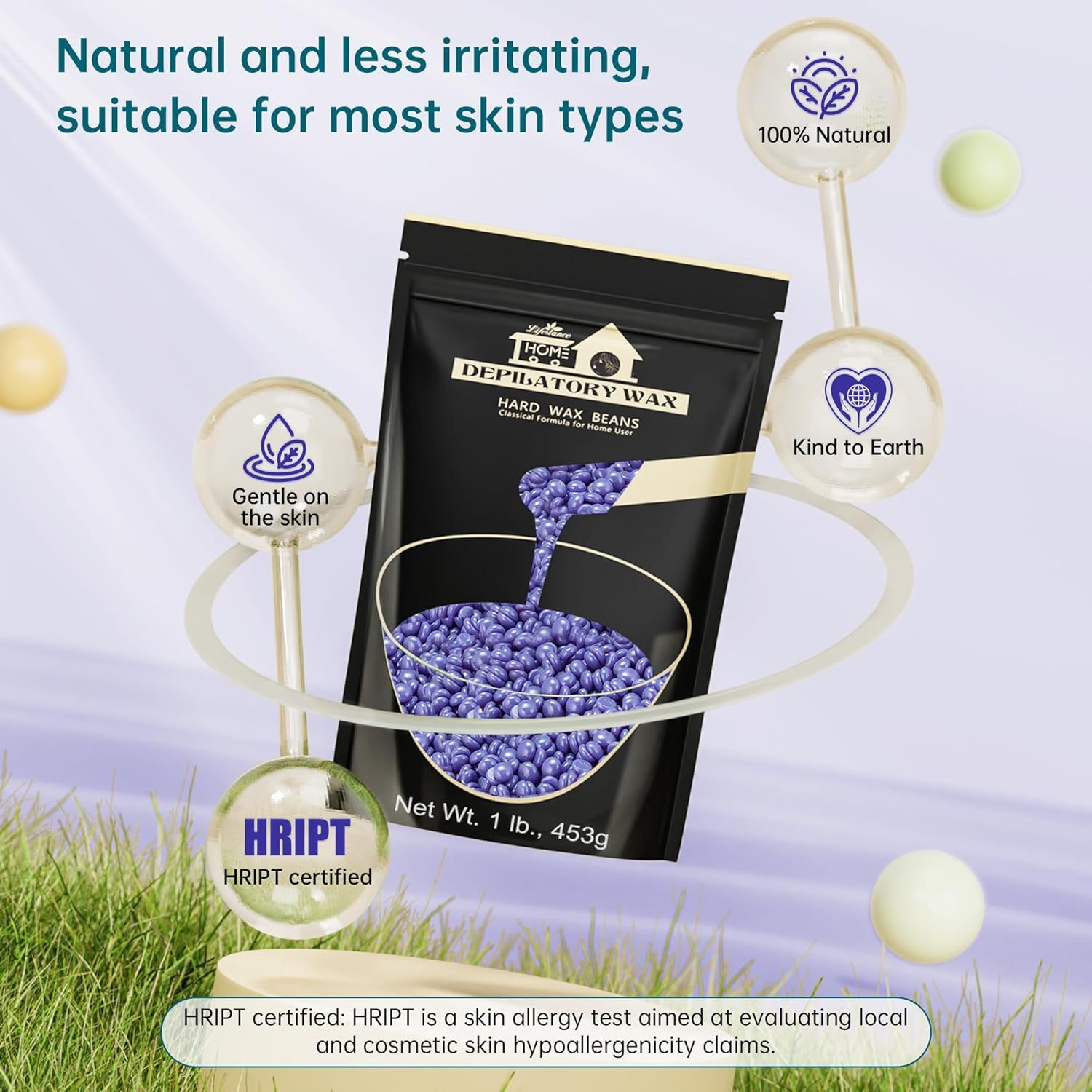Lifestance Waxing Perlen Wachsperlen Lavendel