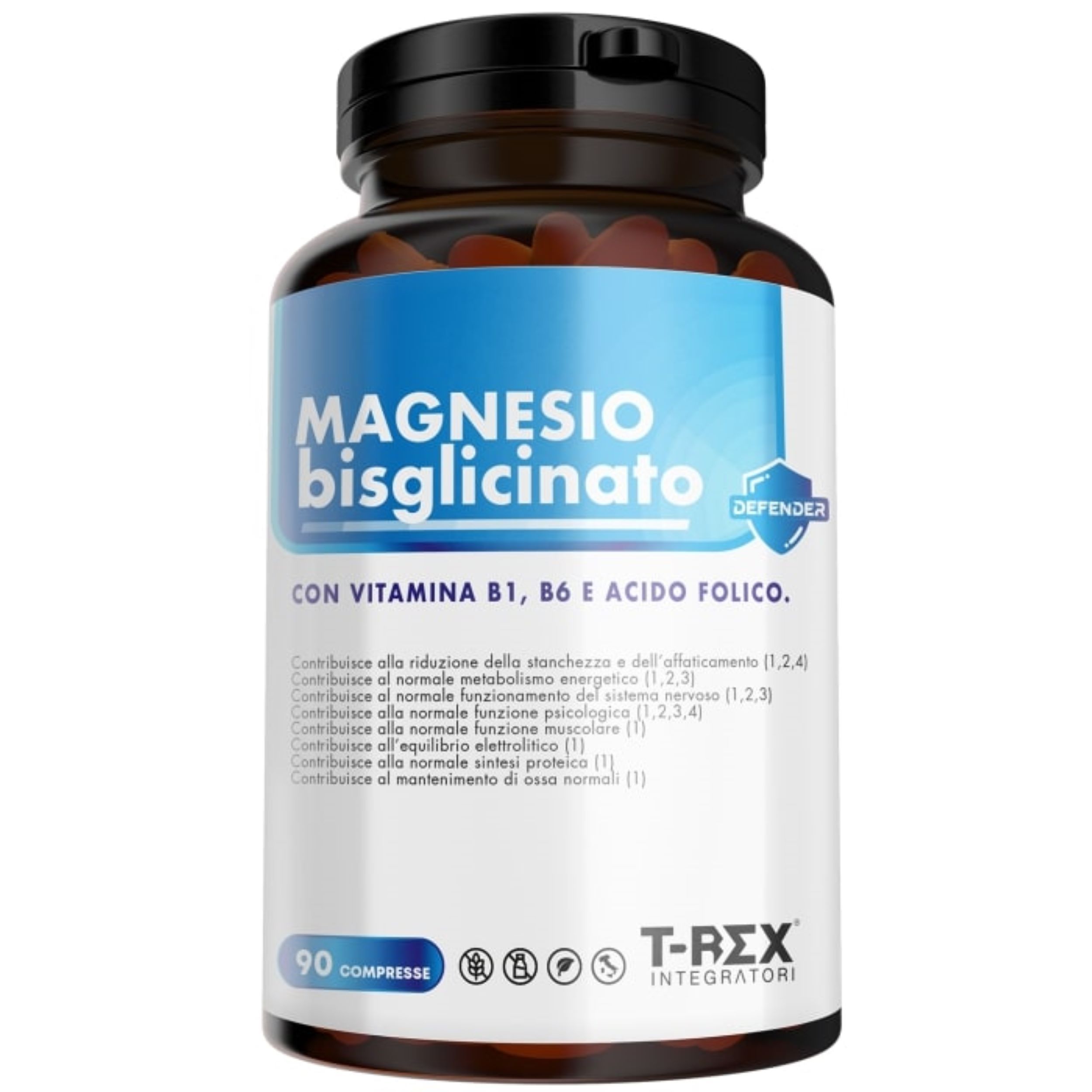 T-Rex Integratori Magnesio Bisglicinato 90 compresse