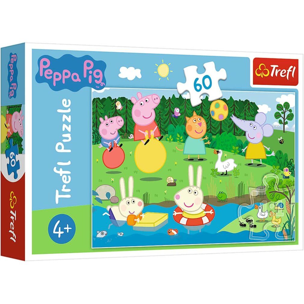 trefl Puzzle Peppa Pig am Teich 60 Teile