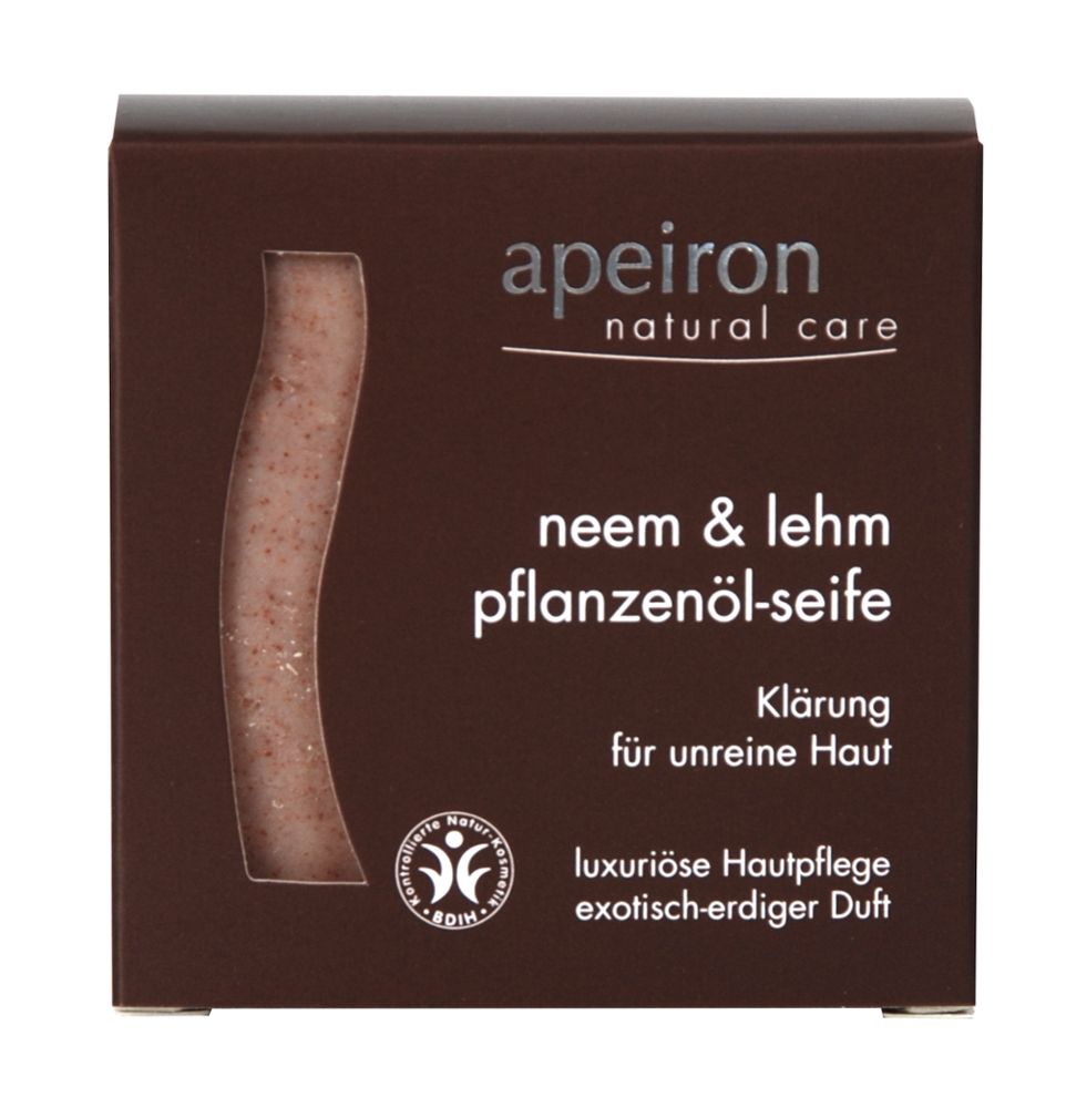 apeiron Pflanzenölseife NEEM und LEHM