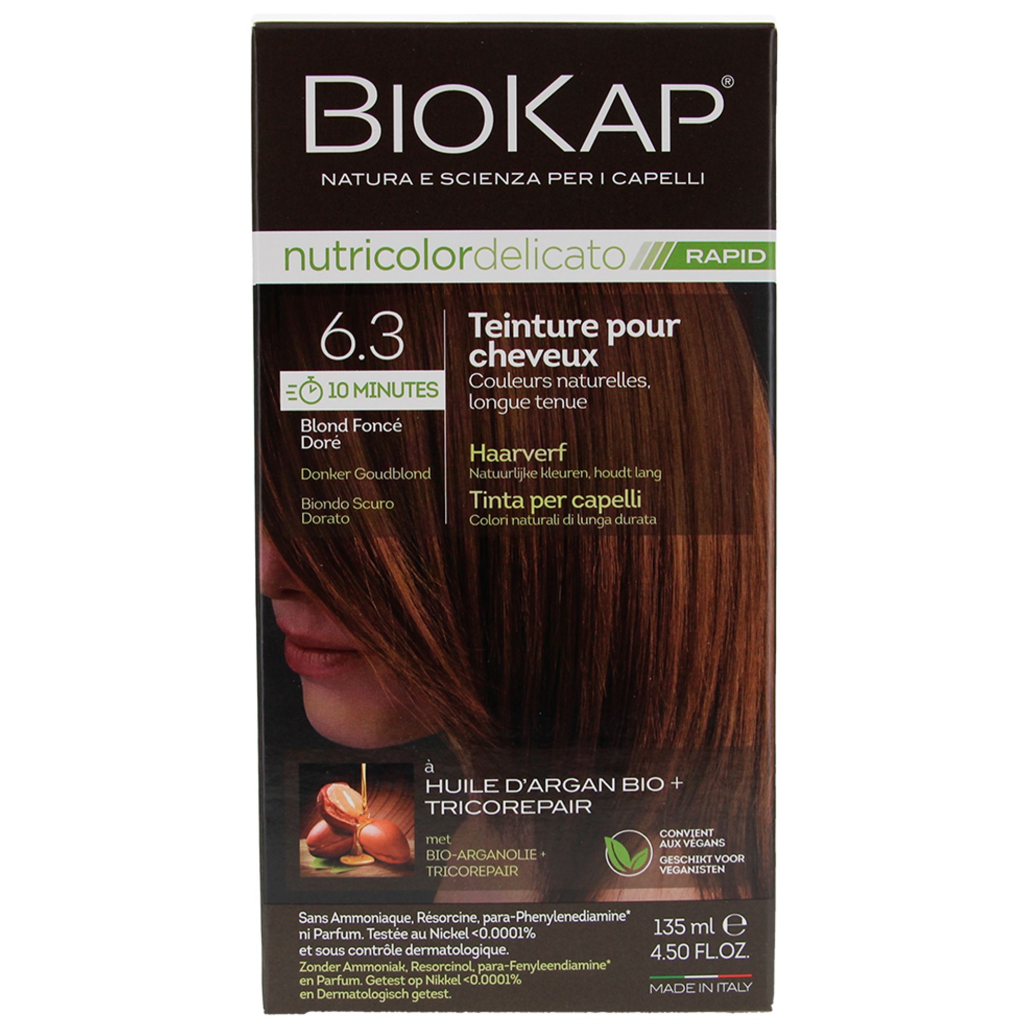 Biokap Nutricolor Delicato Rapid Haarfärbemittel (Haarfärbung : Blond) 9x6,3x17 cm