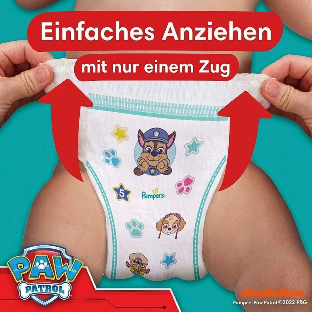 Pampers Baby-Dry Pants Paw Patrol Limited Edition Größe 4, 180 Windeln, 9kg - 15kg