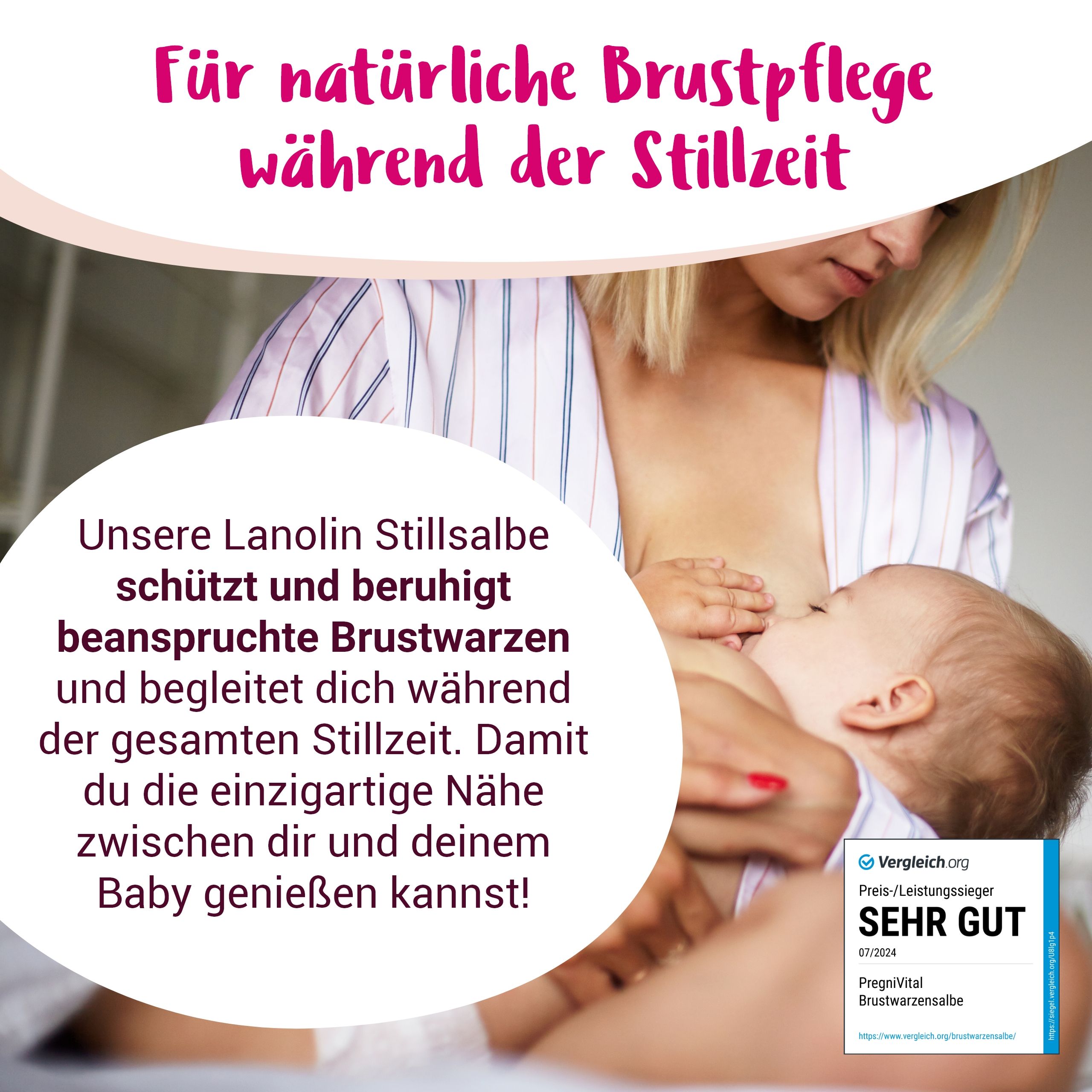 Lanolin Brustwarzensalbe - von PregniVital® 60 ml Salbe