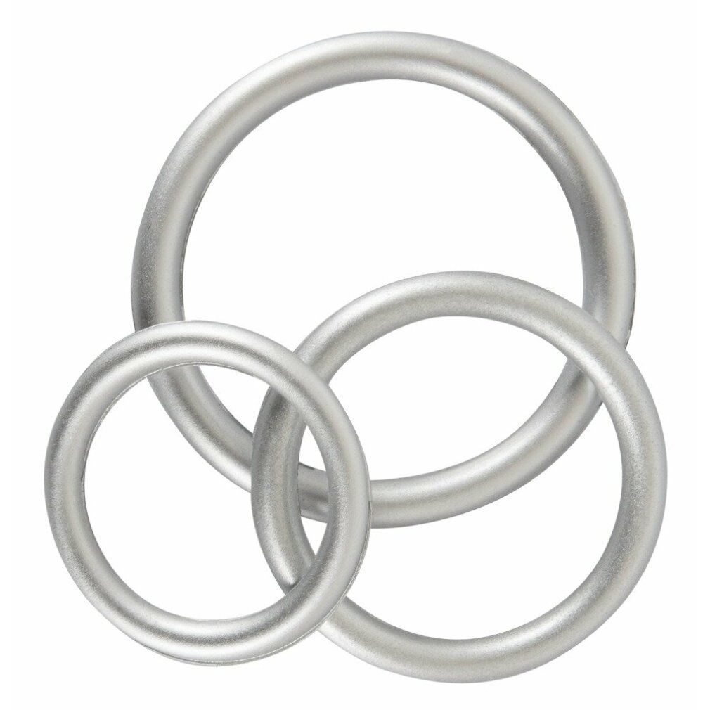 3-teiliges Penisring-Set „Metallic Silicone Cock Ring Set“ | You2Toys