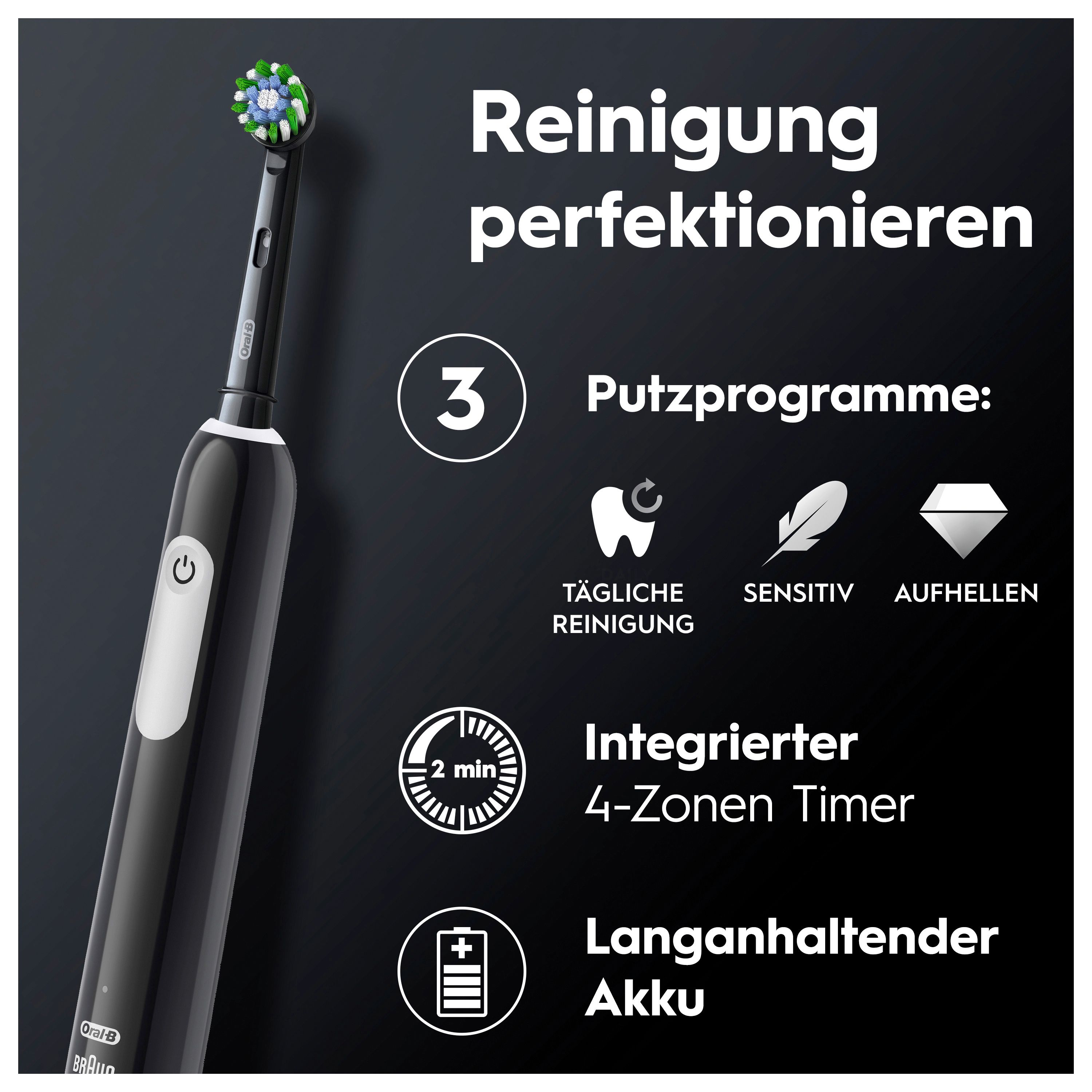 Oral-B Pro 1 Cross Action  Black Zahnpflege