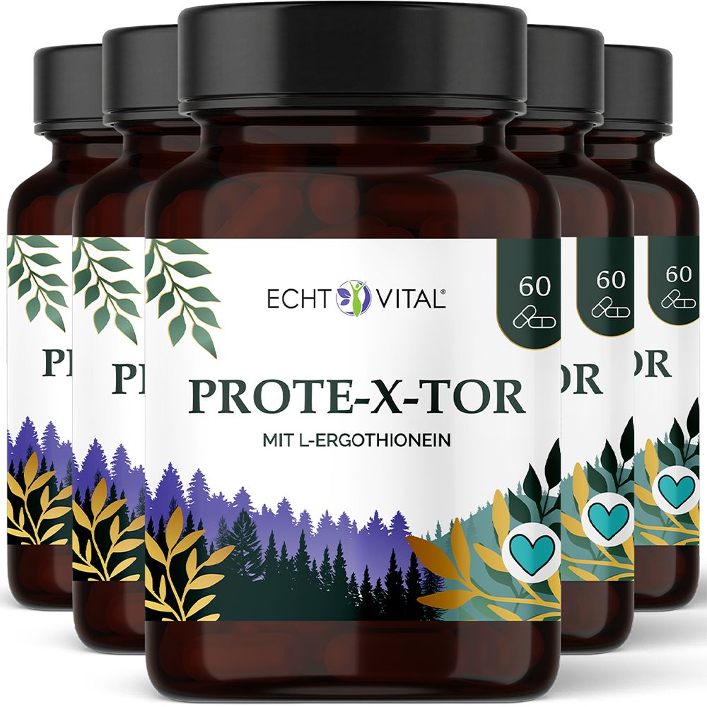 Echt Vital Prote-X-tor Kapseln mit L-Ergothionein, Resveratrol und NADH