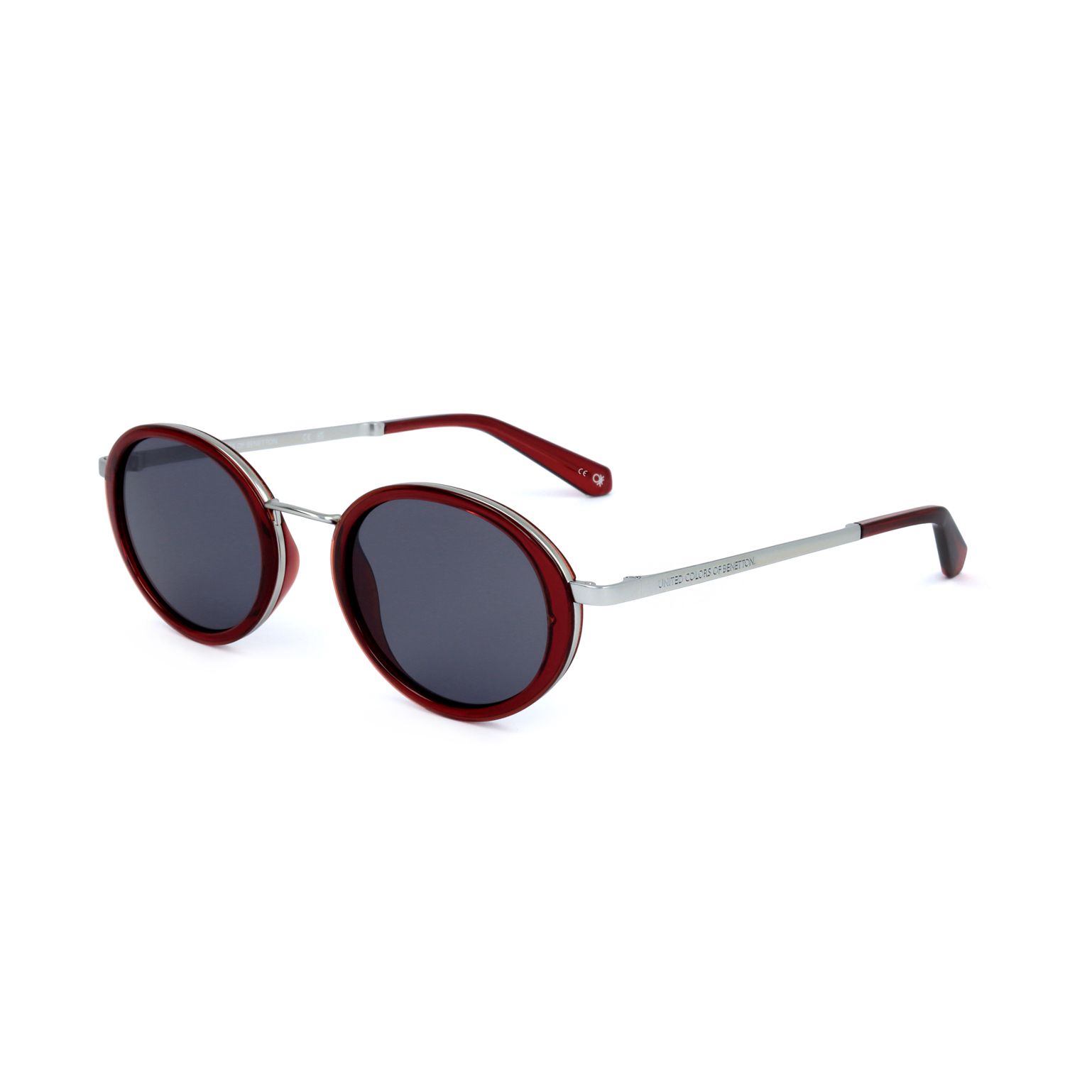 Benetton occhiali da sole uomo BE5039 bordeaux silver-coloured