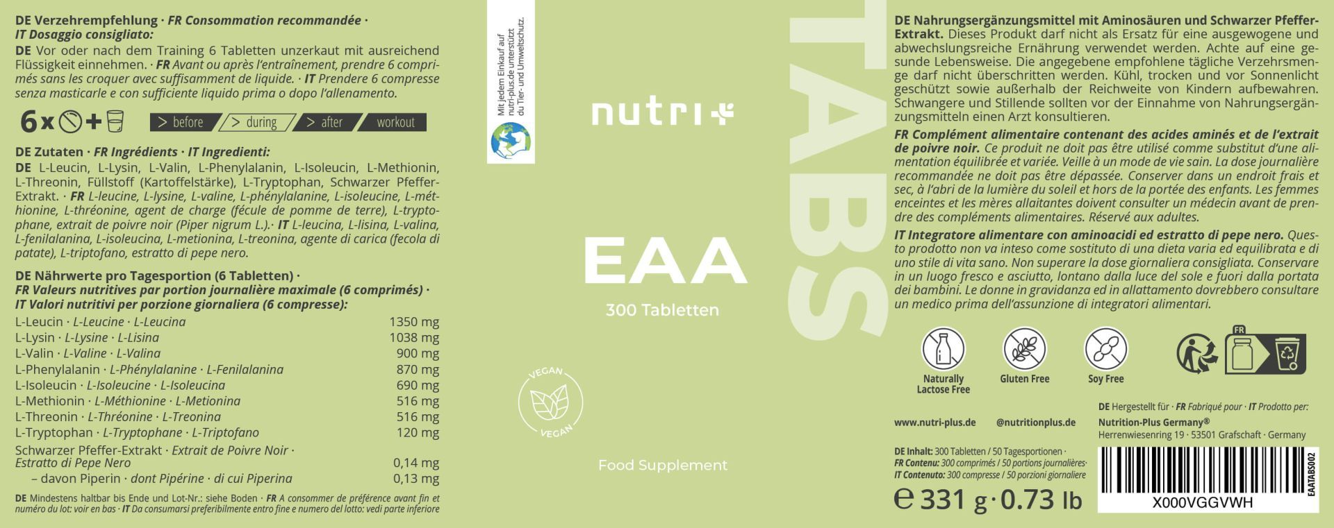 Nutri+ EAA Tabs 6000