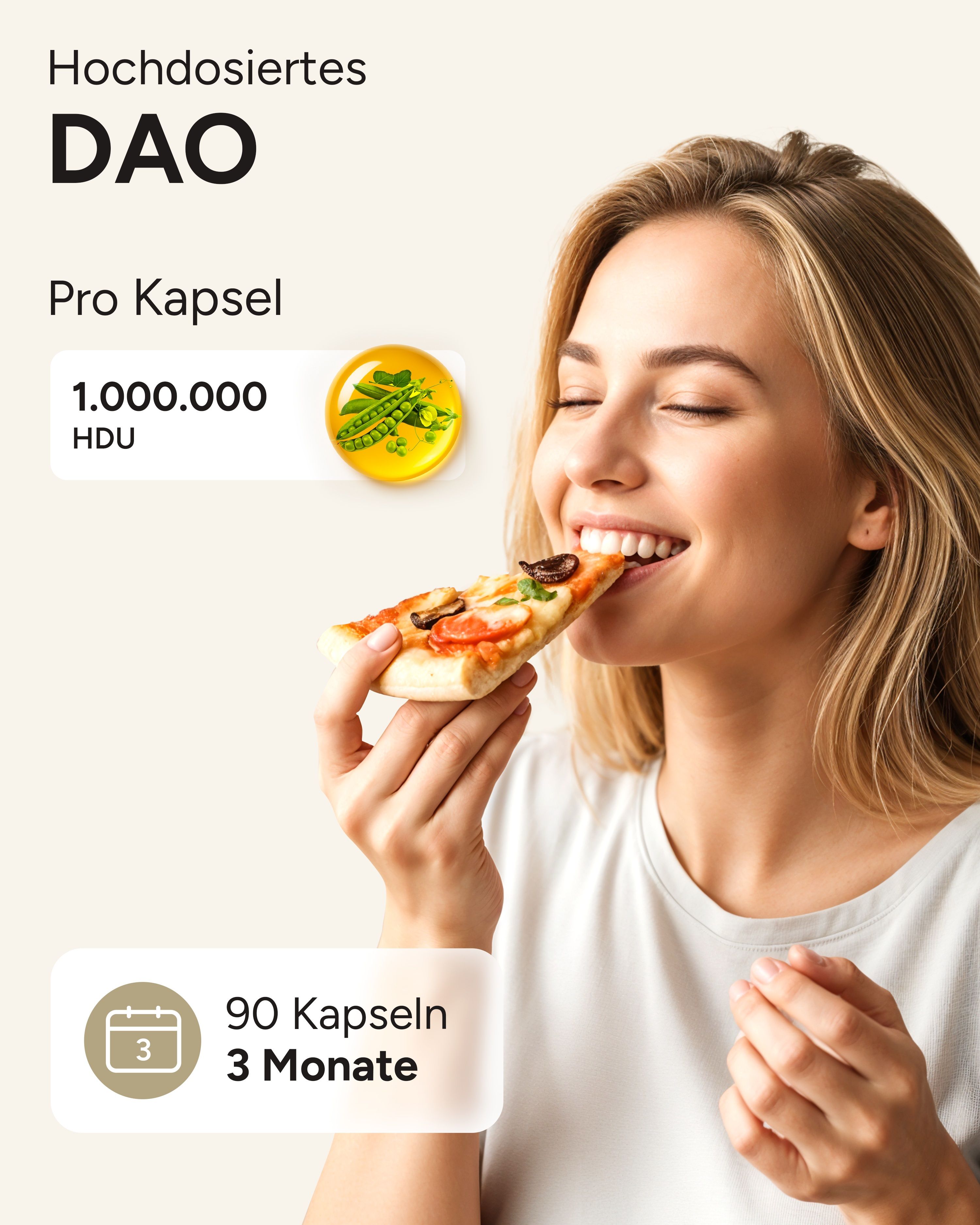 plantomol® DAO Kapseln vegan - 1.000.000 HDU pro Kapsel - DAO-Enzym aus Erbsen