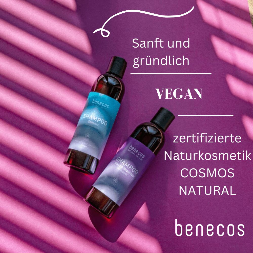 benecos Natural Basics Shampoo Glanz & Reparatur - Bio-Arganöl