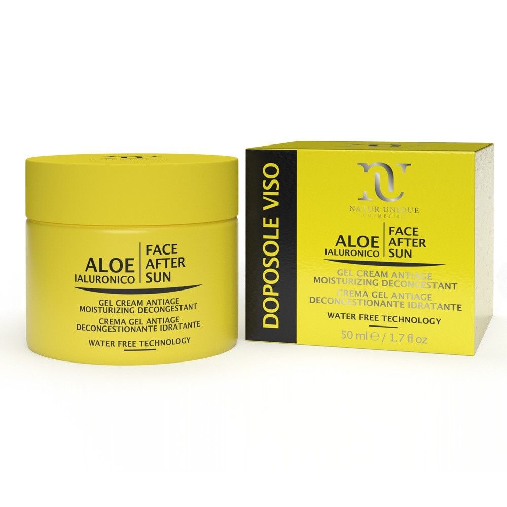 Natur Unique SUN72 Face After Sun Crema Crema Gel Doposole Viso 50ml Idratante