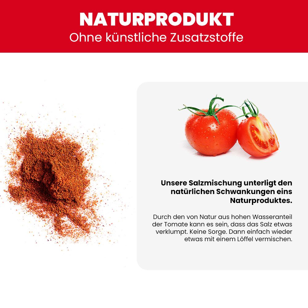 SANUUS® Gourmet Bio Tomaten-Gewürzsalz zum Kochen & Verfeinern