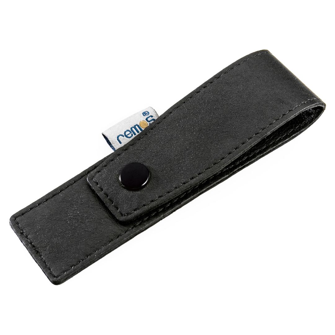 REMOS Etui "Nala", echtes Leder, schwarz, leer