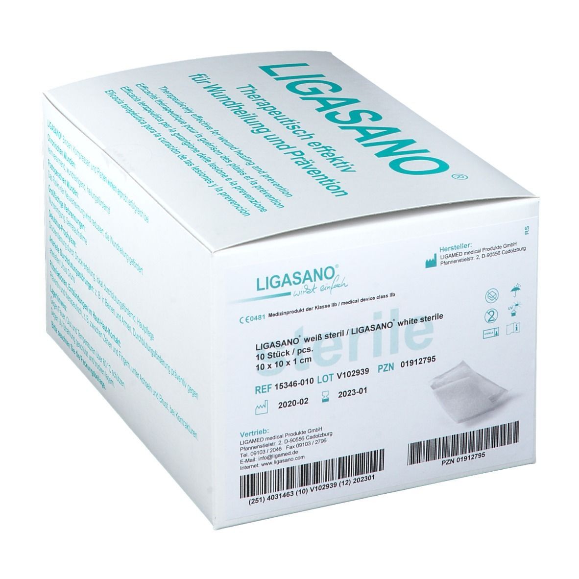 LIGASANO® Kompressen steril 10 x 10 x 1cm
