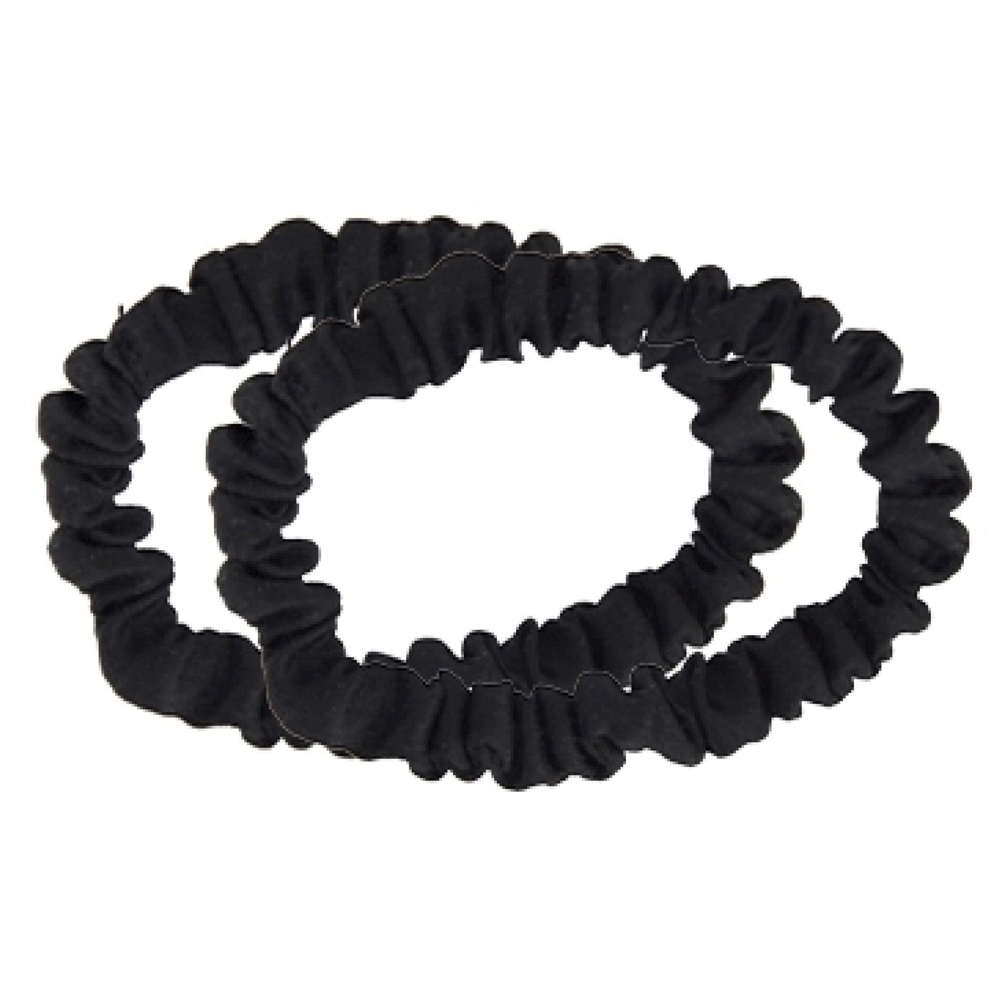Bachca Lot Chouchou Seide Schwarz 0,9x6x3 cm