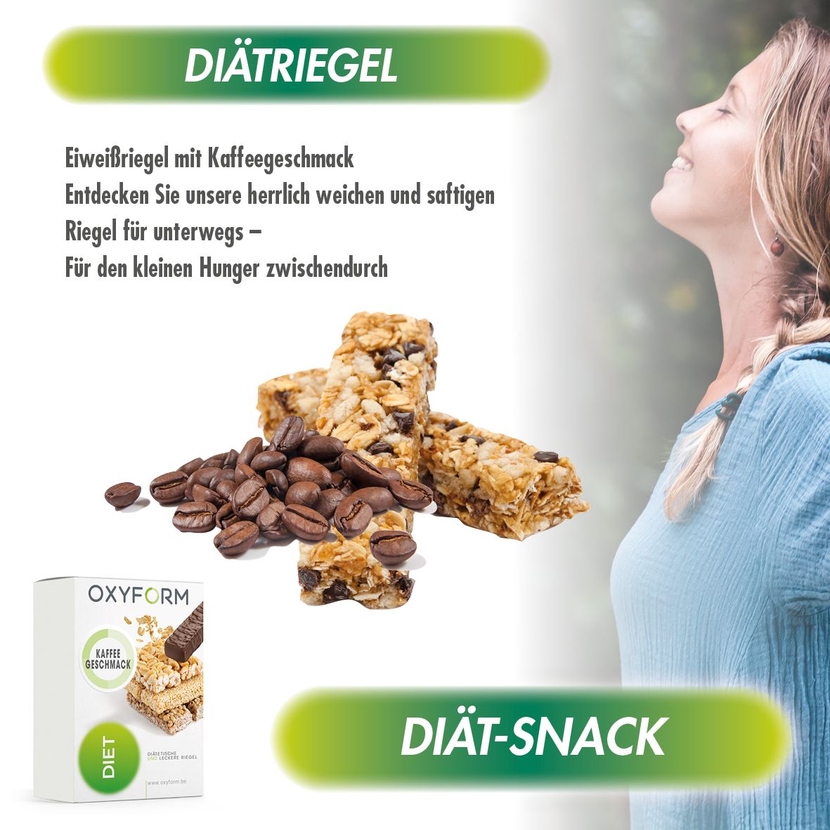 Oxyform Diätriegel Geschmack Kaffee