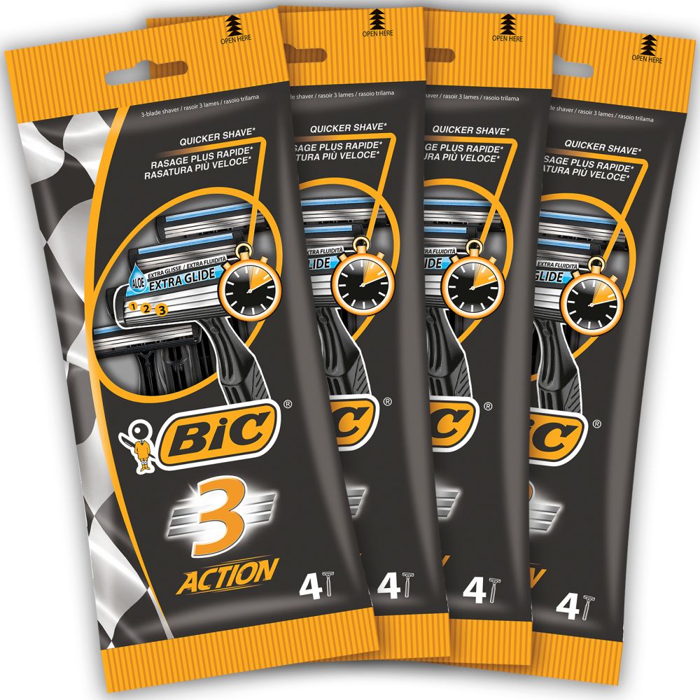 BIC 3 Action Rasierer Herren