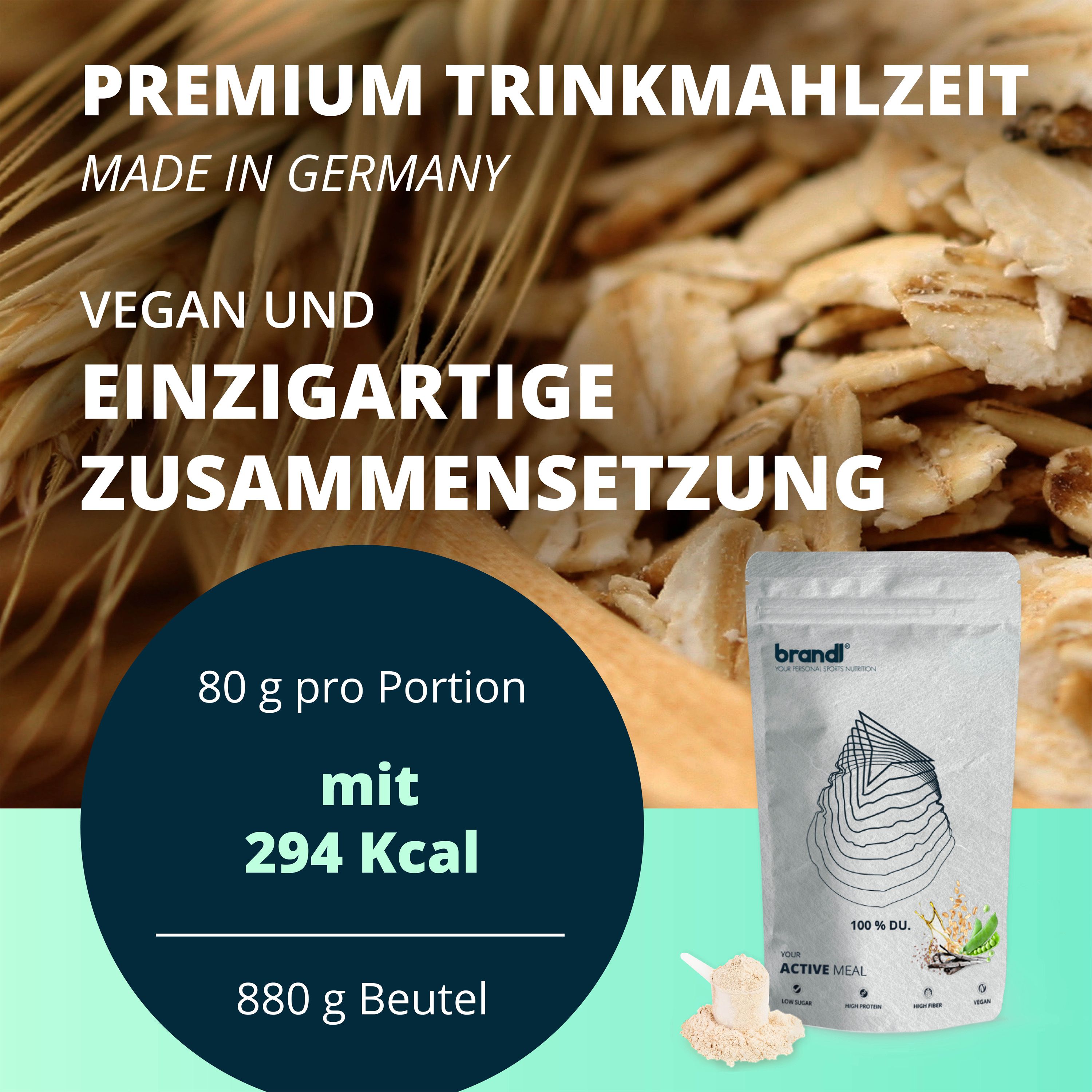 brandl® Mahlzeitenersatz Shake Trinkmahlzeit 1760 g Pulver