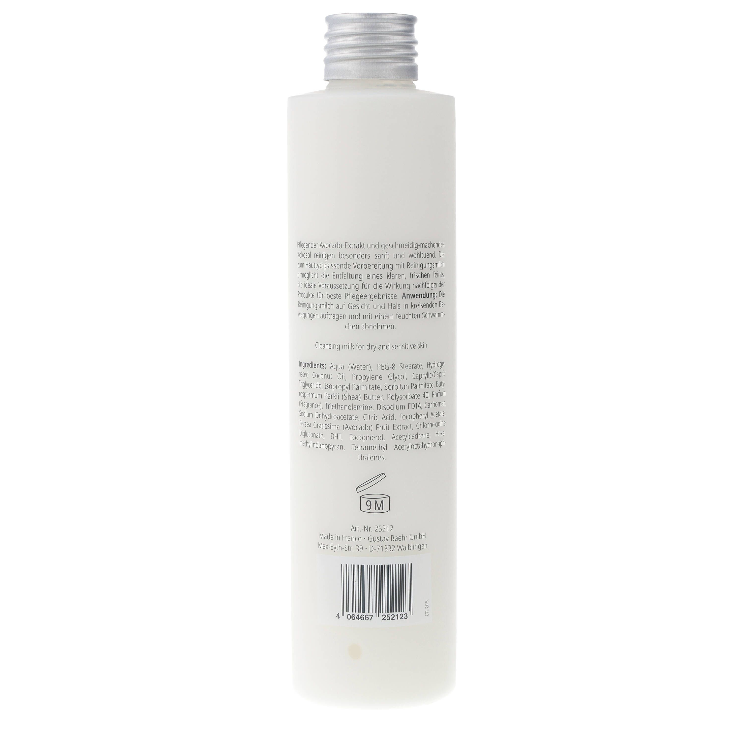 Baehr Beauty Concept Reinigungsmilch Trockene und Sensible Haut