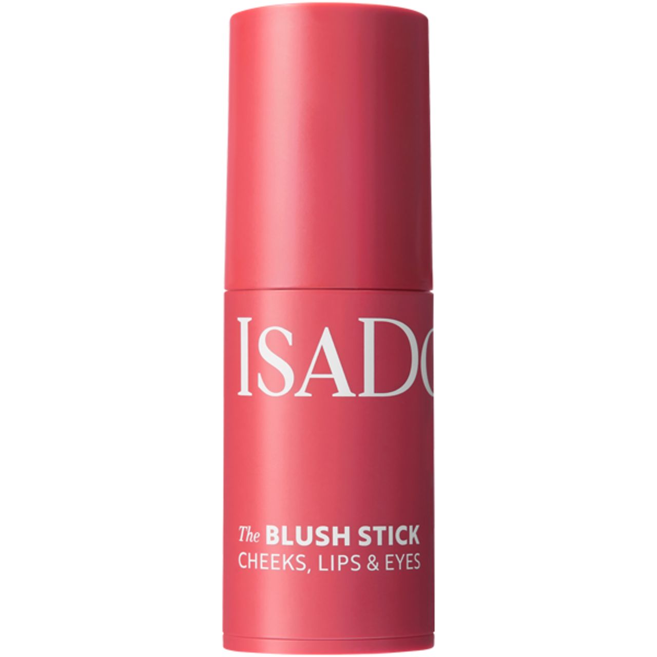 Rosa Blush Stick. Aufschrift: IsaDora, The Blush Stick, Cheeks, Lips & Eyes.