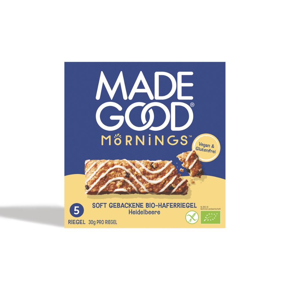 MadeGood Morning Soft gebackene Riegel Heidelbeere