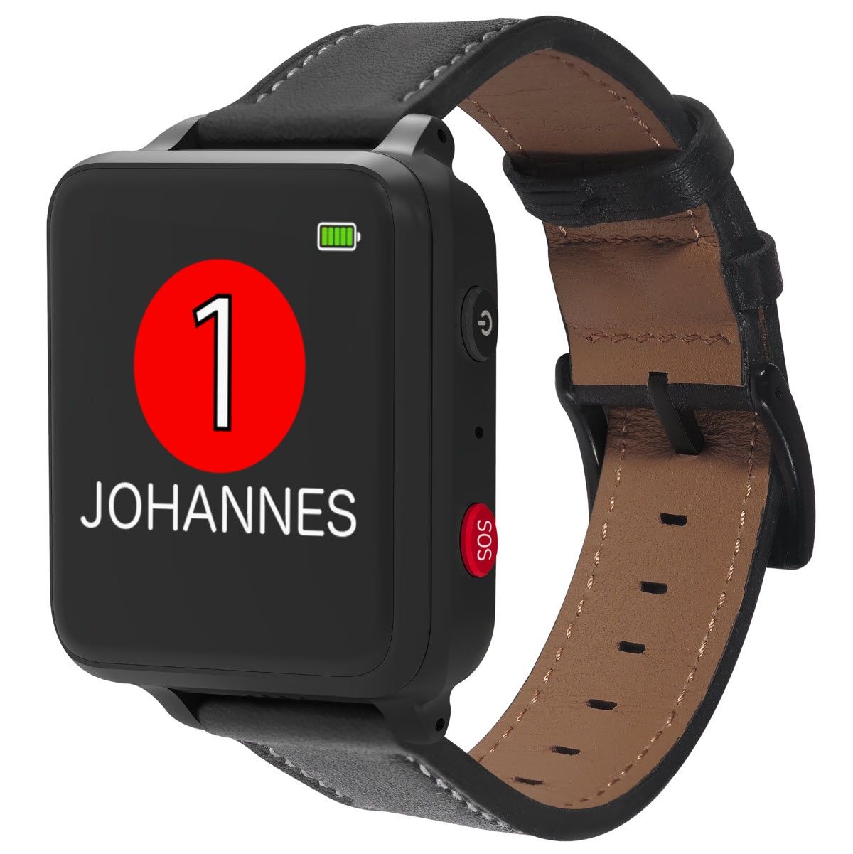 ANIO Care+ Senioren Smartwatch Fitnesstracker Smarte Uhr 1,3" SOS-Taste GPS WLAN