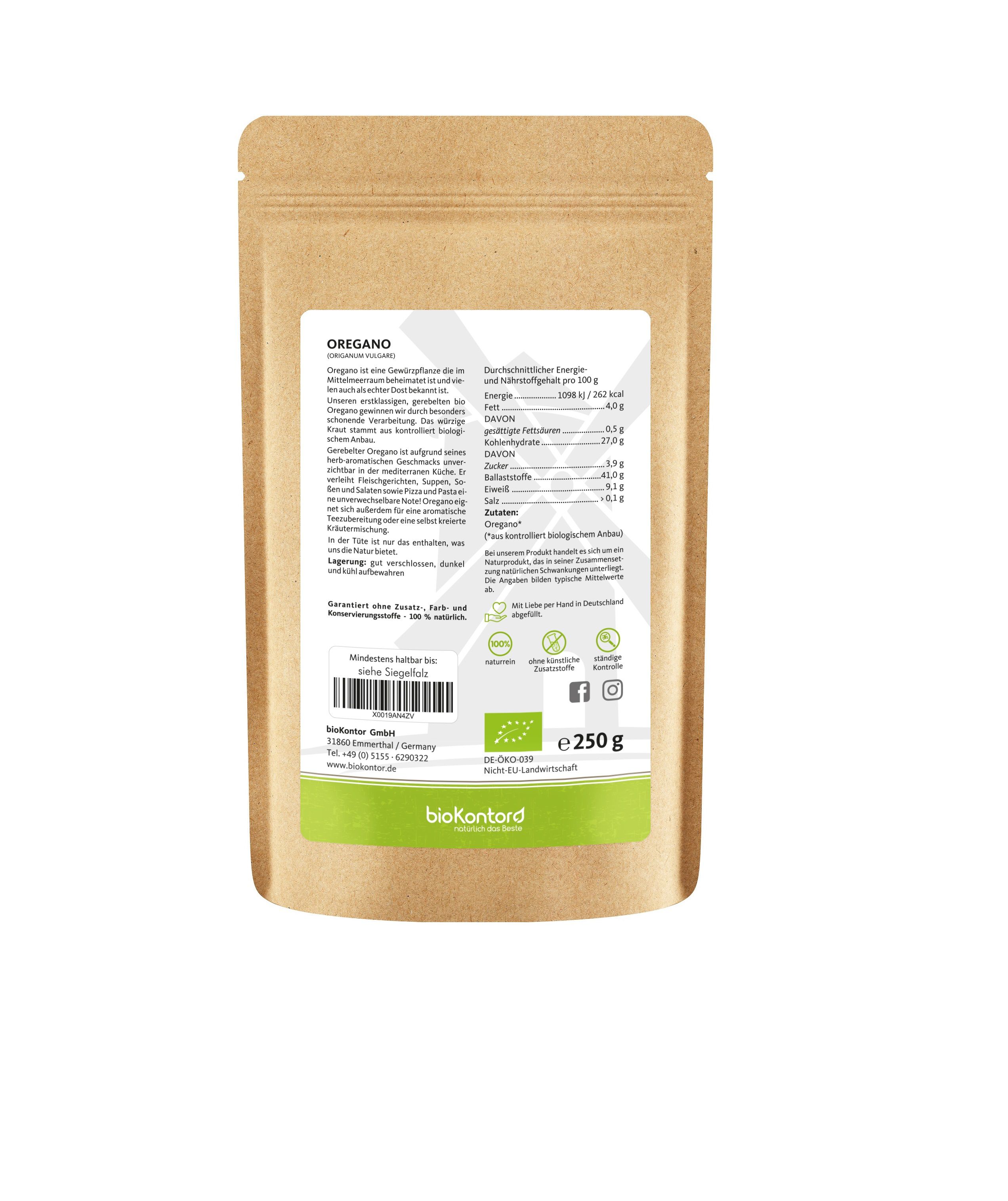 bioKontor Oregano 250 g Kräuter