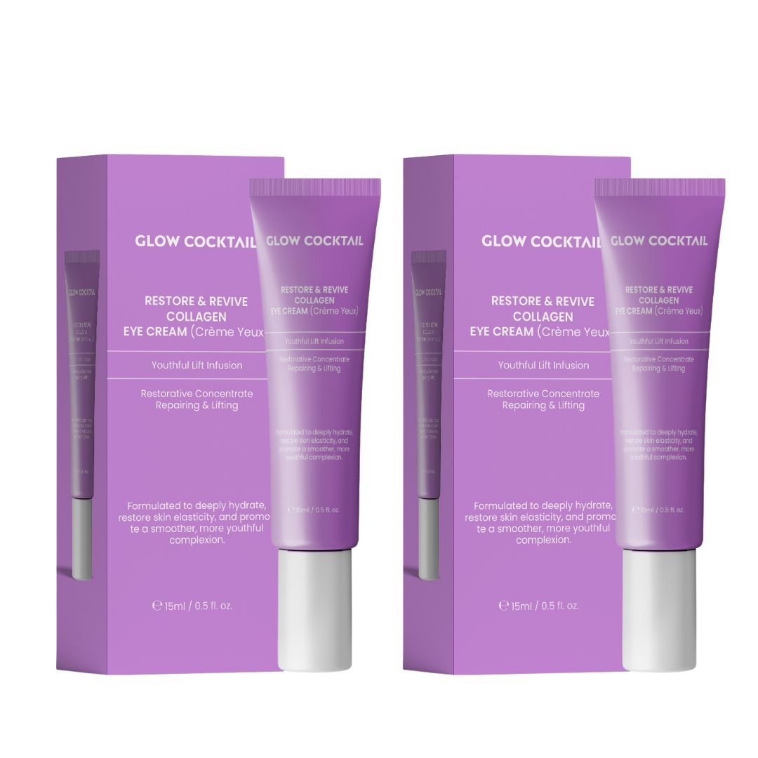 Glow Cocktail Restore & Revive Collagen Augencreme Duo