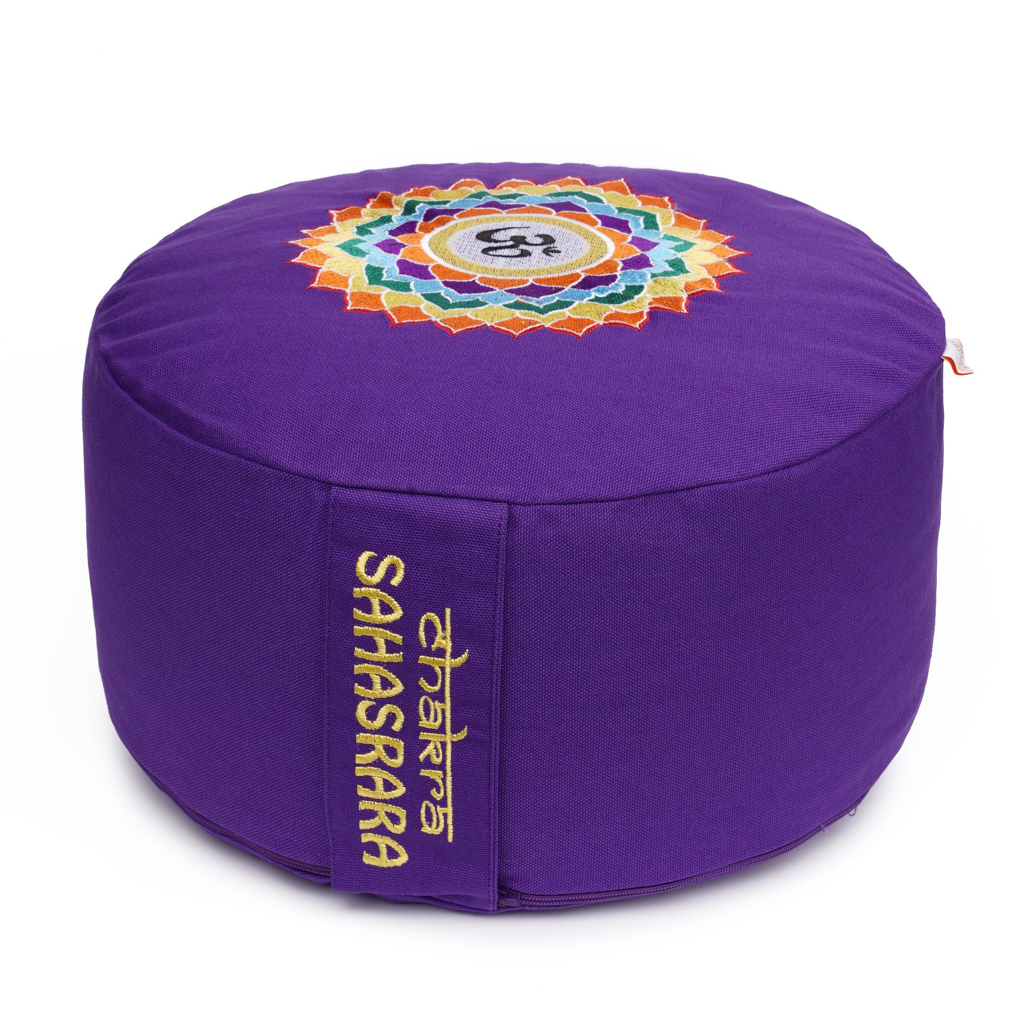 yogabox Yogakissen Chakra - lila / Symbol: Kronen-Chakra mit OM (Sahasrara) 33 x 15,0 cm 1 St