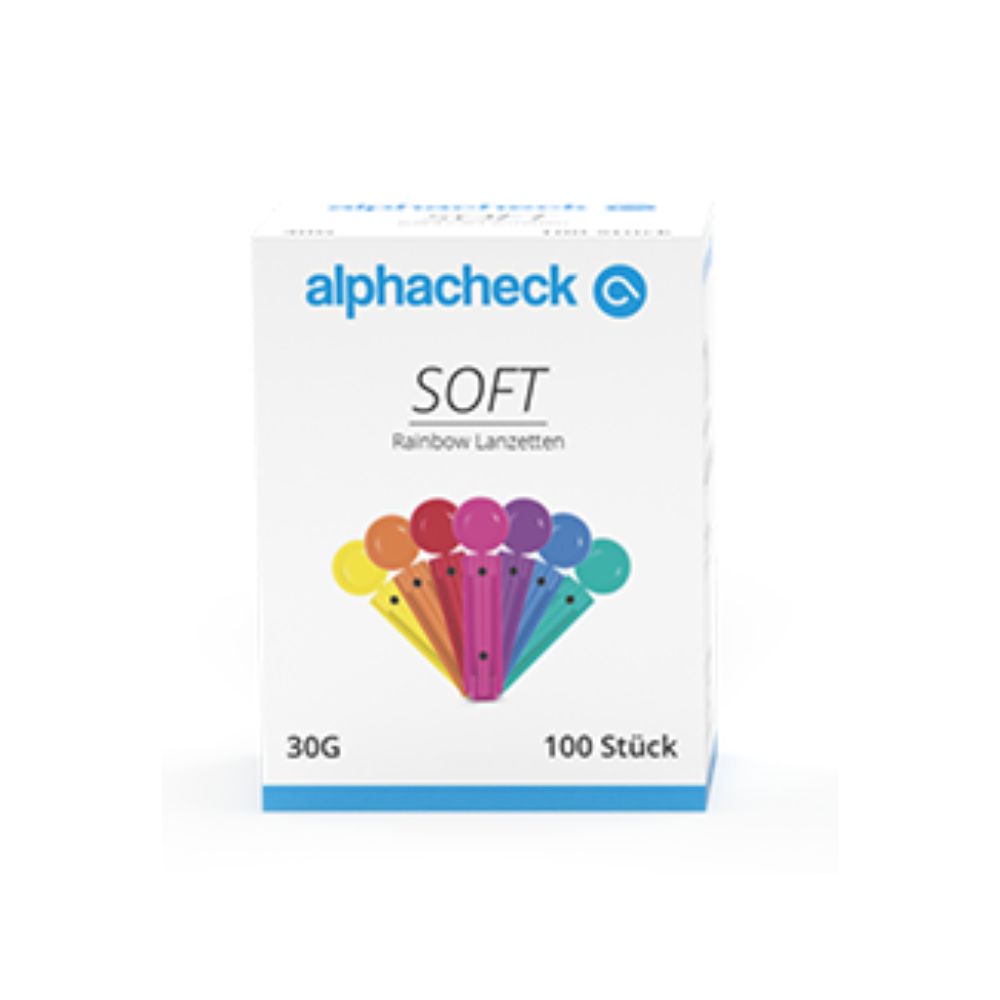 alphacheck soft Rainbow Lanzetten