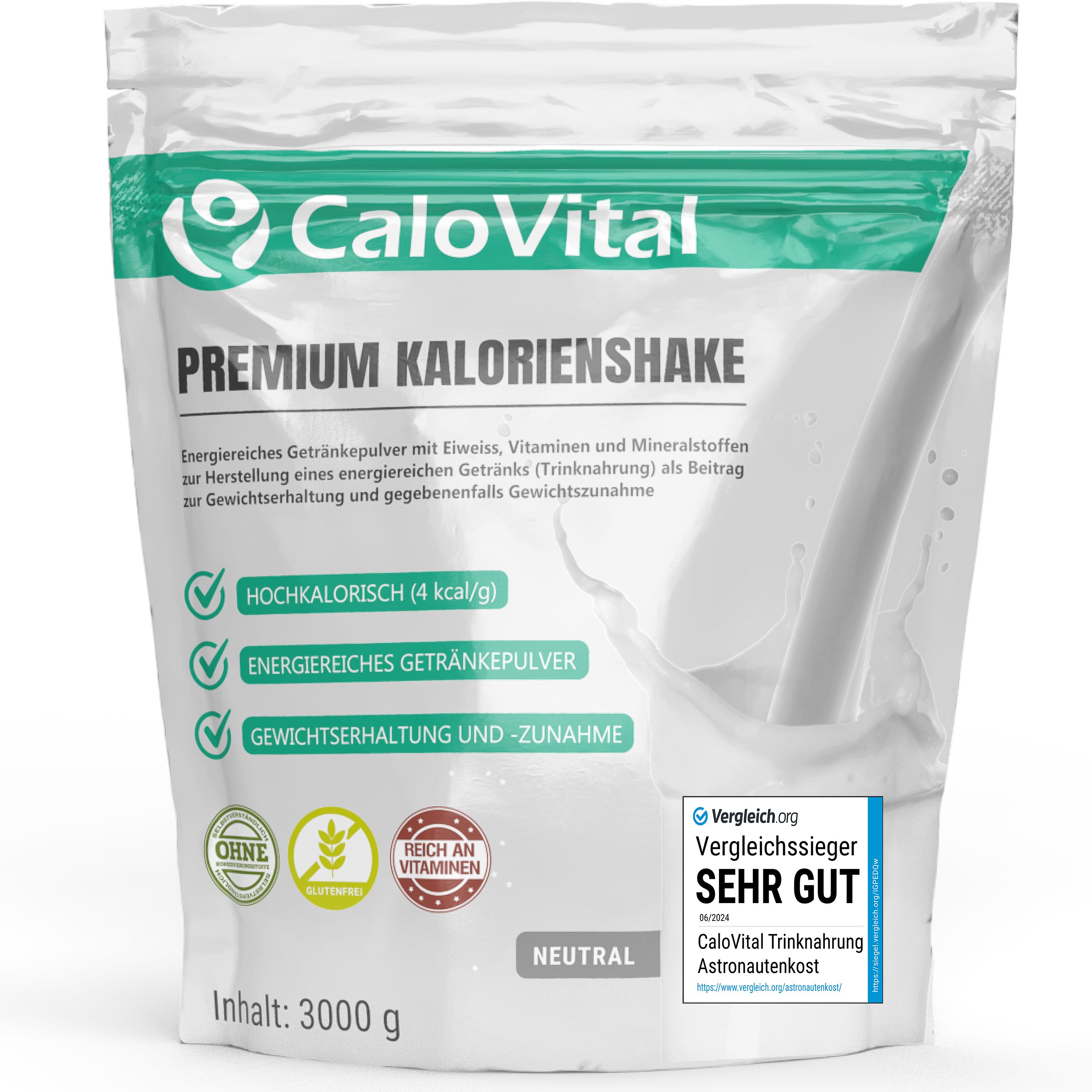 Calovital Premium Kalorienshake neutral Pulver 3000 g
